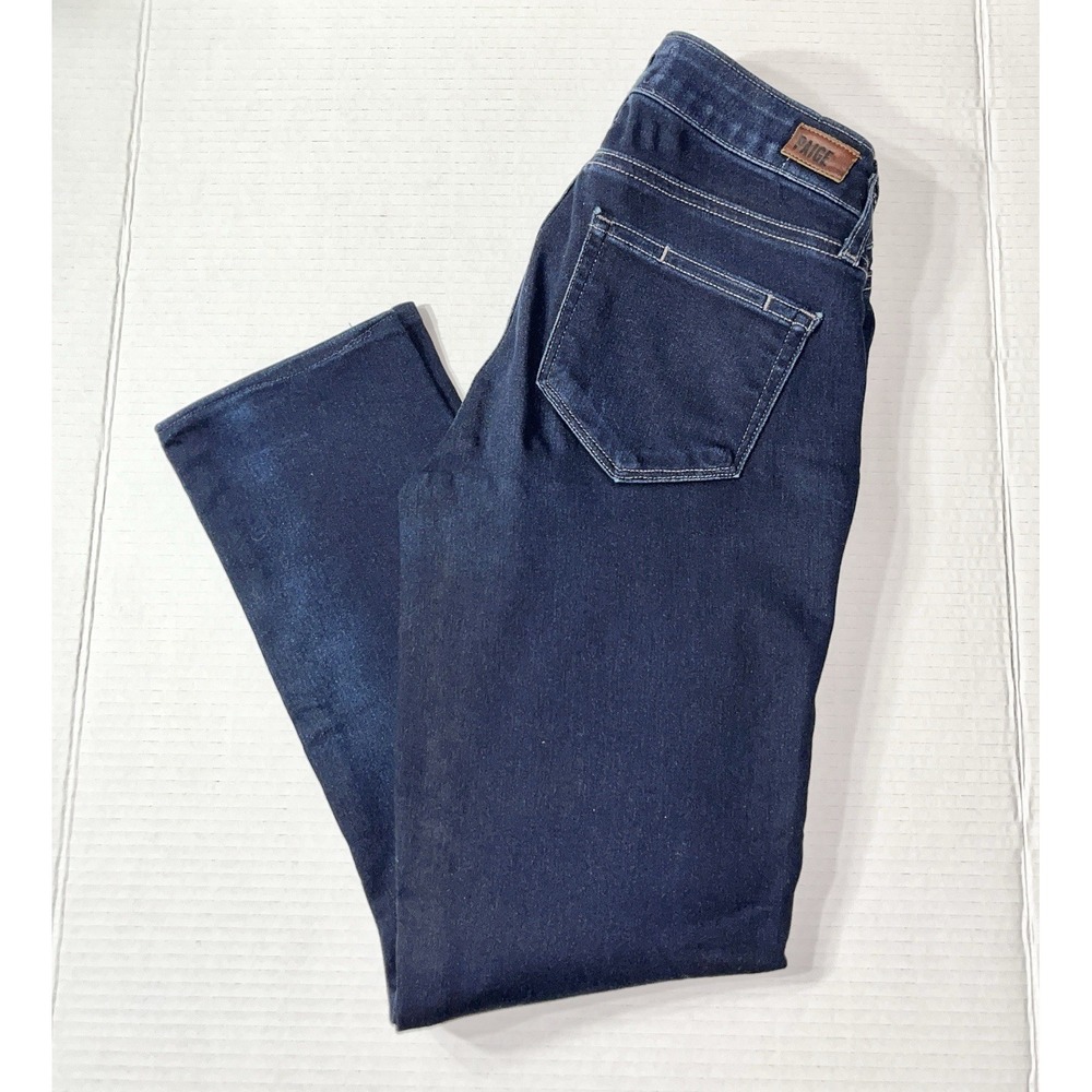 Paige Jeans Women's 24 Skyline Ankle Peg Fit Dark Wash Stretch